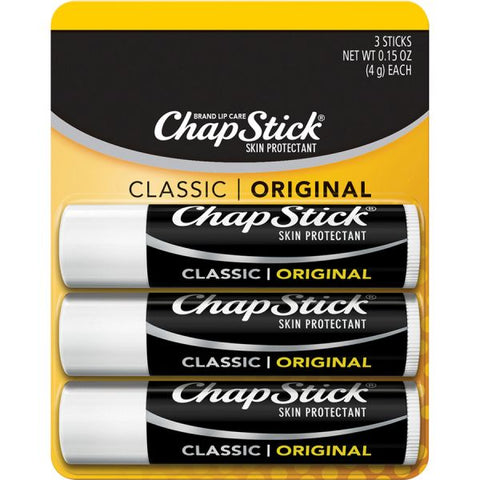 ChapStick Classic Original Lip Balm Regular - Applicable on Lip - Skin - 1 Each