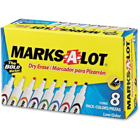 Avery MARK A LOT Desk-Style Dry Erase Marker, Chisel Tip, Assorted, 8/Set      (6) Reviews