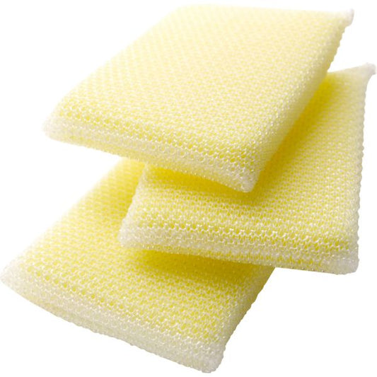 Scotch-Brite Dobie All-purpose Cleaning Pads 2.6" x 4.3" x 0.5" - Polyurethane - Yellow - 24/Carton