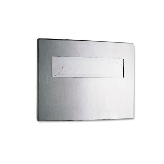 Bobrick Stanless Steel Toilet Seat Cover Dispenser, ConturaSeries, 15.75 x 2.25 x 11.25, Satin Finish