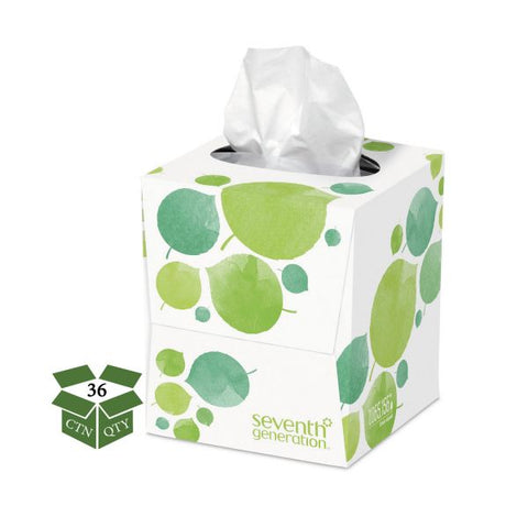 Seventh Generation 100% Recycled Facial Tissue, 2-Ply, 85 Sheets/Box, 36 Boxes/Carton