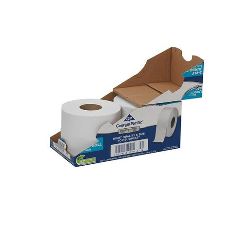 Georgia Pacific Professional White Jumbo Bathroom Tissue, Septic Safe, 2-Ply, 3.5 x 1,000 ft, 4/Carton