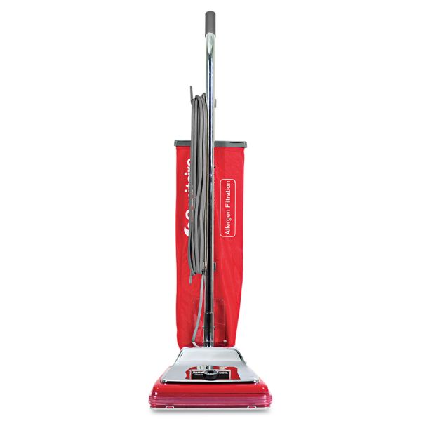 Sanitaire TRADITION Upright Vacuum SC888K, 12" Cleaning Path, Chrome/Red