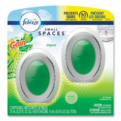 Febreze smallSPACES, Gain Original Scent, 7.5 mL Cartridge, 2/Pack