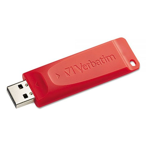 Verbatim Store 'n' Go USB Flash Drive, 64 GB, Red