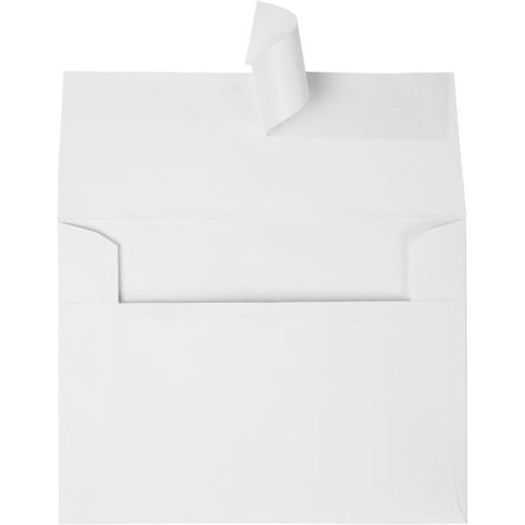 Quality Park Greeting Card/Invitation Envelope, A-4, Square Flap, Redi-Strip Adhesive Closure, 4.5 x 6.25, White, 50/Box