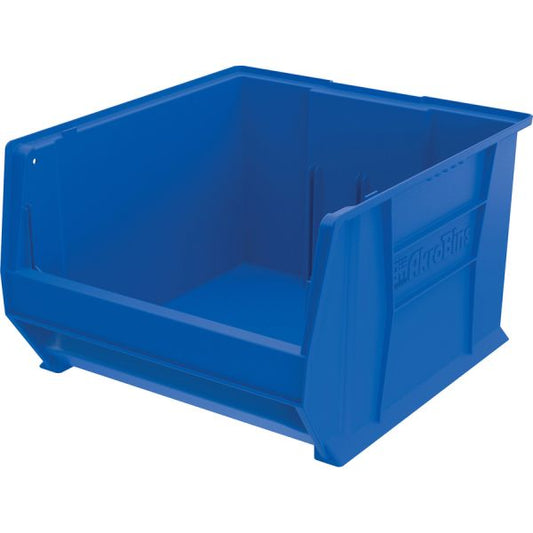 Akro-Mils AkroBins Storage Bin - Internal Dimensi11.37" Height x 16.56" Width x 16.87" Depth External Dimensions 12" Height x 18.37" Width x 20" Depth - Polypropylene - Blue