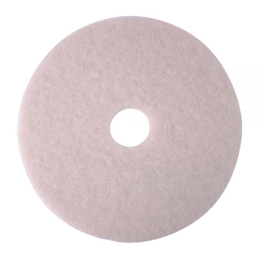 Niagara 4100N Polishing Pads, 20", White, Case Of 5