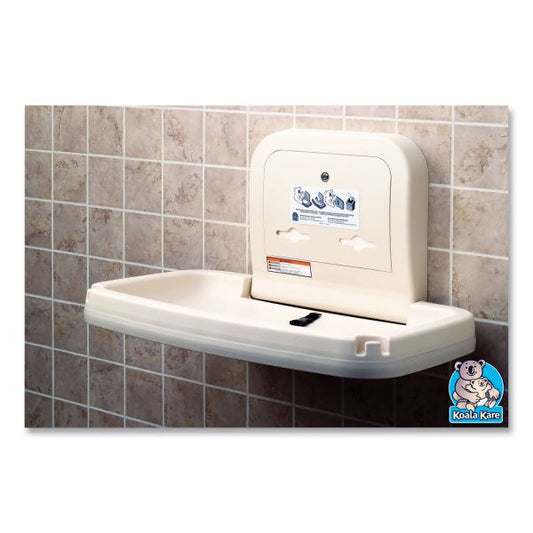 Koala Kare Horizontal Baby Changing Station, 35.19 x 22.25, Cream