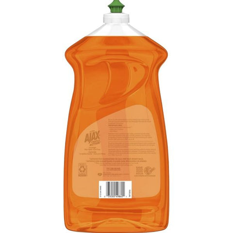 AJAX Triple Action Orange Dish Liquid - 52 fl. oz. Bottles - Liquid - 52 fl oz (1.6 quart) - 6 / Carton - Orange