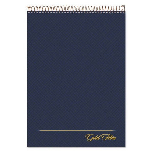 Ampad Gold Fibre Wirebound Project Notes Pad, Project-Management Format, Navy Cover, 70 White 8.5 x 11.75 Sheets