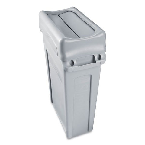 Rubbermaid Commercial Swing Lid for Slim Jim Waste Container, Gray