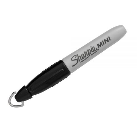 Sharpie Mini Permanent Markers, Fine Point, Gray Barrel, Black Ink, Canister Of 72 Markers