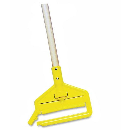 Rubbermaid Commercial 60" Invader Wet Mop Handle 60" Length - Yellow - Hardwood, Plastic - 1 Each