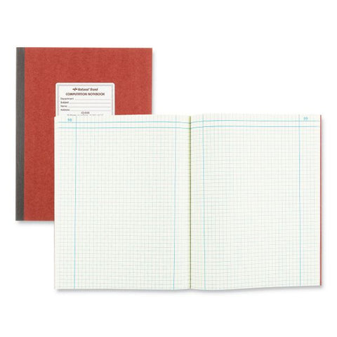 National Computation Notebook, Quadrille Rule, Brown Cover, 11.75 x 9.25, 75 Sheets