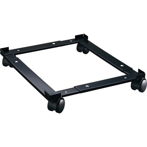 Lorell Commercial File Caddy 4 Casters - Steel - Black