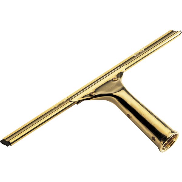 Ettore Brass Squeegee Rubber Blade - Lightweight, Changeable Blade, Streak-free - Brass