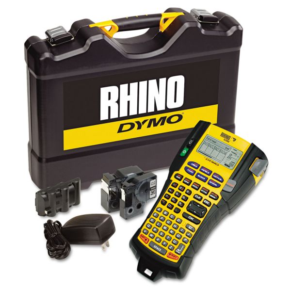 DYMO Rhino 5200 Industrial Label Maker Kit, 5 Lines, 4.9 x 9.2 x 2.5