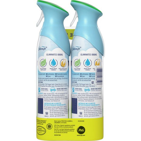 Febreze Air Freshener Spray Spray - 8.8 fl oz (0.3 quart) - Gain Original - 12 / Carton - Odor Neutralizer, VOC-free