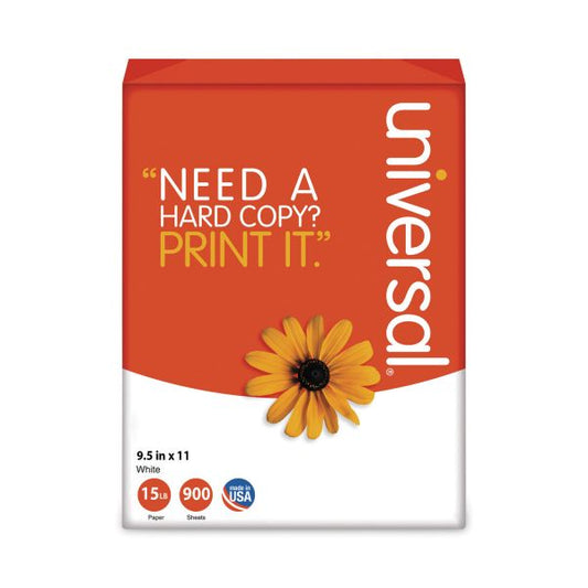 Universal Printout Paper, 4-Part, 15 lb Bond Weight, 9.5 x 11, White, 900/Carton