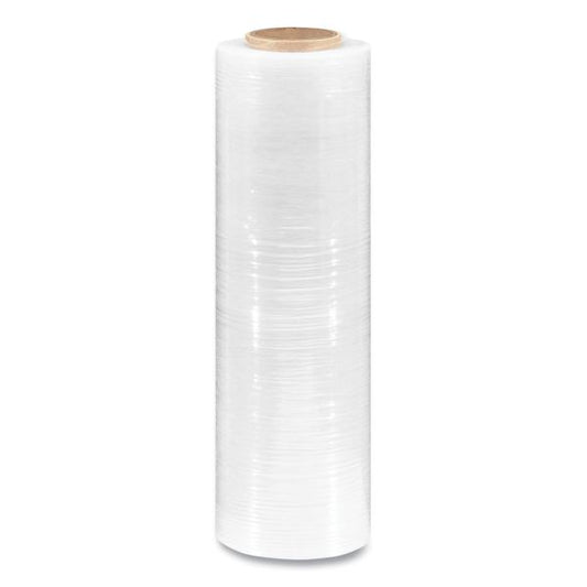 Coastwide Professional Extended Core Blown Stretch Wrap, 18" x 1,500 ft, 79-Gauge, Clear, 4/Carton