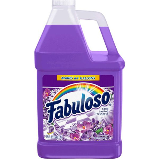 Fabuloso All-Purpose Cleaner 128 fl oz (4 quart) - Lavender Scent - 4 / Carton - Purple