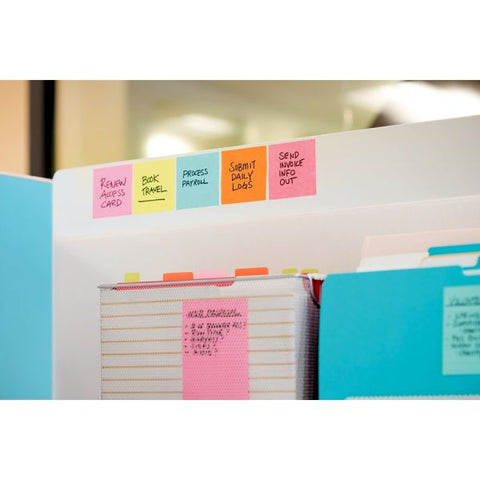 Post-it Notes Super Sticky Pads in Supernova Neon Collection Colors, Cabinet Pack, 3" x 3", 70 Sheets/Pad, 24 Pads/Pack