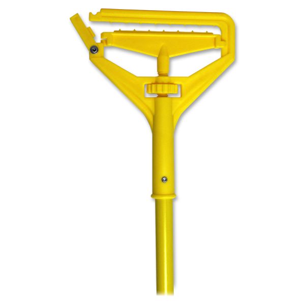 Genuine Joe Speed Change Mop Handle Yellow - Fiberglass - 1 Each