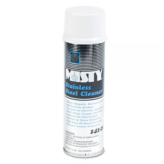 Misty Stainless Steel Cleaner and Polish, 15 oz Aerosol Spray