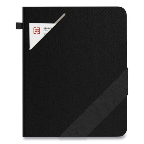 TRU RED Large Starter Journal, 1 Subject, Narrow Rule, Black Cover, 10 x 8, 192 Sheets