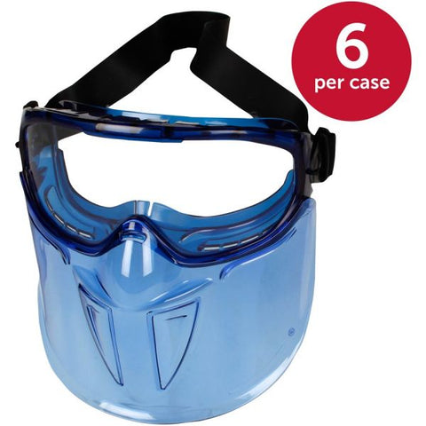 KleenGuard V90 Series Face Shield, Blue Frame, Clear Lens