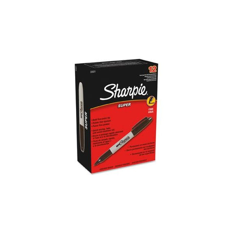 Sharpie Super Permanent Marker, Fine Bullet Tip, Black