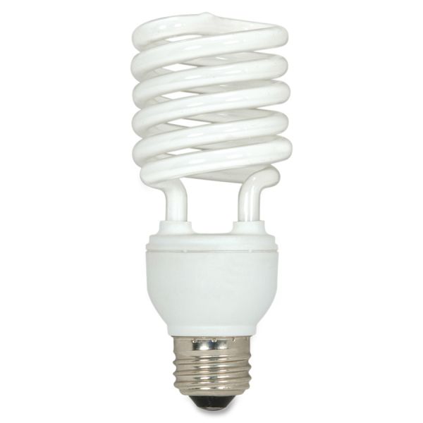 Satco CFL Spiral Bulb, 23 Watts, 3/Pack