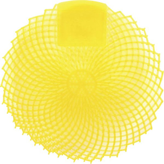 Genuine Joe Eclipse Anti-Splash Deodorizing Urinal Screen Anti-splash - 1 Dozen - Yellow