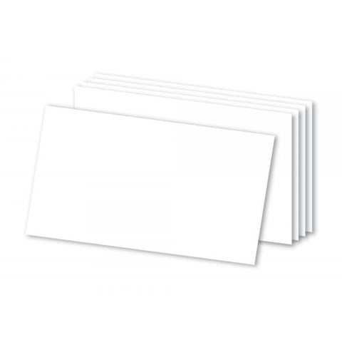 Blank Index Cards, 3" x 5", White, Pack Of 500