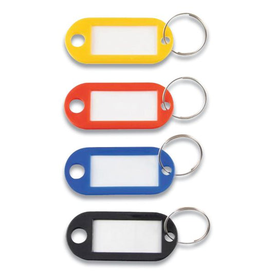 Advantus Key Tags Label Window, 0.88 x 0.19 x 2, Assorted, 20/Pack