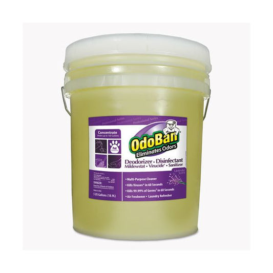 OdoBan Concentrated Odor Eliminator and Disinfectant, Lavender Scent, 5 gal Pail