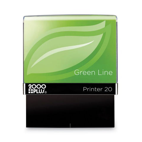 COSCO 2000PLUS Green Line Message Stamp, Posted, 1.5 x 0.56, Red