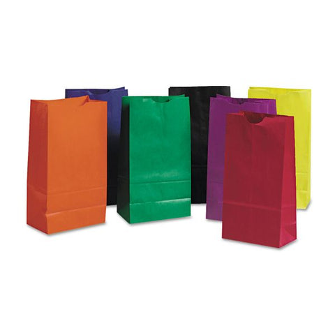 Pacon Rainbow Bags, 6" x 11", Assorted Bright, 28/Pack