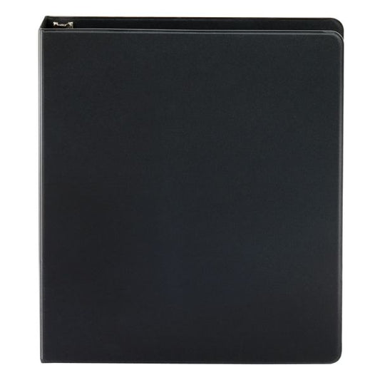 Just Basics Economy Nonview 3-Ring Binder, 1" Round Rings, Black