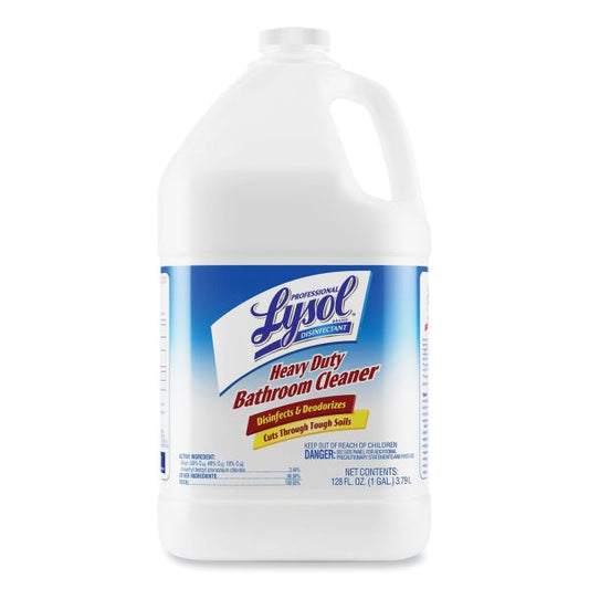 Professional LYSOL Brand Disinfectant Heavy-Duty Bathroom Cleaner Concentrate, Lime, 1 gal Bottle