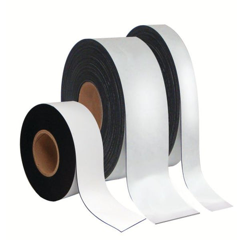 MasterVision Dry Erase Magnetic Tape Roll, White, 1" x 50 Ft.