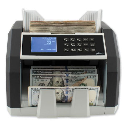 Royal Sovereign Front Load Bill Counter w/ Value Counting/Counterfeit Detection, 1500 Bills/Min