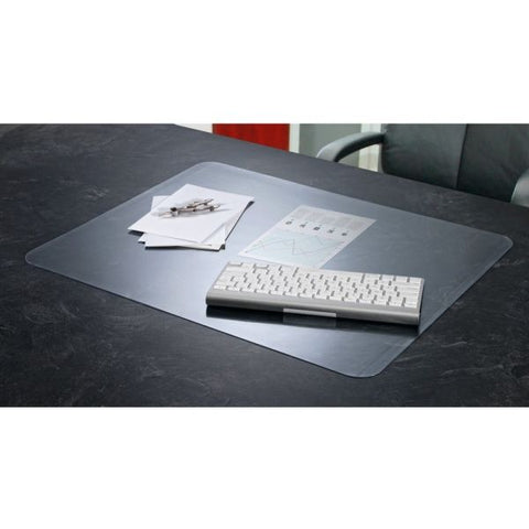 Artistic Krystal Antimicrobial Desk Pad Rectangle - 36" Width x 20" Depth - Vinyl - Clear