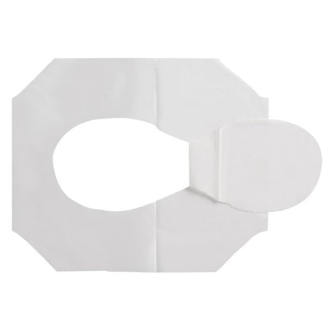 PACIFIC BLUE BASIC&nbsp;1/2-FOLD TOILET SEAT COVER BY GP PRO (GEORGIA-PACIFIC), WHITE, 5,000 COVERS PER CASE