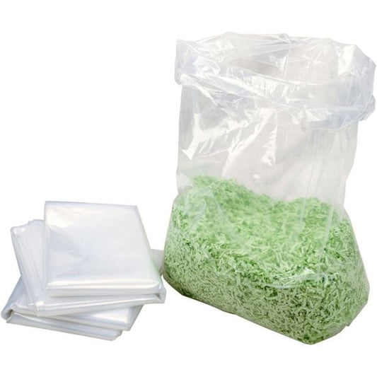 HSM Shredder Waste Bags 13 Gallon Capacity - Clear - 100/ Carton