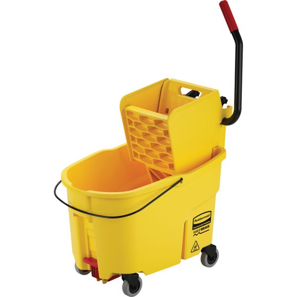 Rubbermaid Combo Wavebreak Bucket System Plastic - Yellow