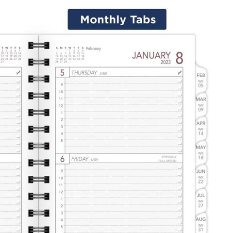 AT-A-GLANCE 2023 RY Weekly Planner Refill, Wirebound, Pocket, 3 1/4" x 6 1/2"