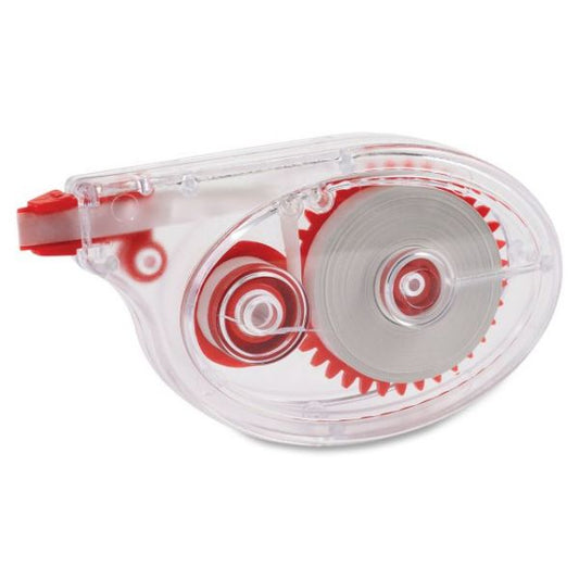 Integra Side-Apply Correction Tape 1/5" x 393" - 1 Line - White Tape - Clear Dispenser - 10/ Pack