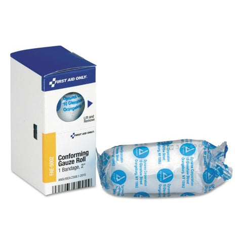 First Aid Only Gauze Bandages, Conforming, 2" Wide